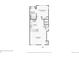 A first floor floorplan featuring a living room, kitchen, laundry room, primary bedroom, and bathroom at 3550 W 63Rd Ave, Denver, CO 80221