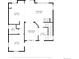 First floor plan featuring a kitchen, living room, dining room, and office at 10069 E 28Th Ave, Denver, CO 80238