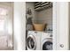 Convenient laundry room with modern washer and dryer units at 10069 E 28Th Ave, Denver, CO 80238
