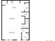 Main floor plan showcasing living room, kitchen, and dining area at 4758 Kittredge St # 2, Denver, CO 80239