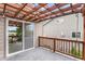 Cozy deck with pergola and outdoor lighting, offering a relaxing space at 9650 Raven St, Firestone, CO 80504