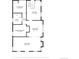First floor plan with kitchen, dining area, living room, primary bedroom, bath and walk-in closet at 3145 W 31St Ave, Denver, CO 80211