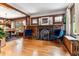 Elegant living room showcasing hardwood floors, classic furniture, and a decorative fireplace at 3145 W 31St Ave, Denver, CO 80211
