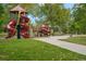 Park playground with slides and play structures at 1586 S Field Ct, Lakewood, CO 80232