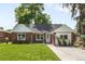 Inviting brick home features a lush green lawn and a charming exterior design, perfect for curb appeal at 2635 Kearney St, Denver, CO 80207