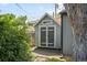Exterior view of a well-maintained storage shed with trees at 2635 Kearney St, Denver, CO 80207