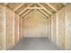 Spacious interior of a new storage shed, ready for customization at 2635 Kearney St, Denver, CO 80207