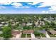 An aerial image displaying the property's neighborhood with abundant green trees and distant cityscape at 6666 S Pennsylvania St, Centennial, CO 80121