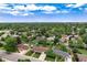 Neighborhood aerial view illustrating the home's location within a lush, green community at 6666 S Pennsylvania St, Centennial, CO 80121