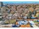 Aerial view of home and mountains at 3348 S Corona St, Englewood, CO 80113