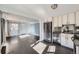 Kitchen transitions seamlessly into the living room, creating an open concept at 3348 S Corona St, Englewood, CO 80113