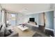 Living room features hardwood floors and a modern aesthetic at 3348 S Corona St, Englewood, CO 80113