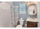 Small bathroom with shower/tub combo and vanity at 12432 Meadowlark Ln, Broomfield, CO 80021