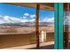 Private patio with a view of the mountain range beyond the property at 8602 N 39Th St, Longmont, CO 80503