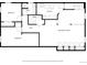 Basement floor plan showing bedrooms, bathroom, laundry, utility, hall and recreation room at 585 Estes St, Lakewood, CO 80226