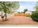 Fenced yard with gravel bed and room for extra parking in the back at 2988 S Hannibal St, Aurora, CO 80013