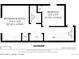 Floorplan of the basement, featuring a recreation room, bedroom, bathroom, and foyer at 2409 Court Pl, Denver, CO 80205