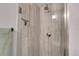 Clean shower with modern tile and fixtures at 2310 S Decatur St, Denver, CO 80219