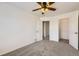 Neutral bedroom with closet, neutral walls, and carpeted floor at 22030 Hill Gail Way, Parker, CO 80138