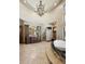 Spacious bathroom with a soaking tub, walk in shower and and vanities at 3120 Bears Den Dr, Sedalia, CO 80135