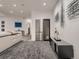 Finished basement featuring a sleek, modern design with contemporary furnishings and ample space at 338 Saint Paul St, Denver, CO 80206