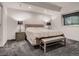 Cozy bedroom featuring neutral tones, plush carpeting, and ample natural light at 338 Saint Paul St, Denver, CO 80206