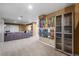 Spacious living room with skateboard wall art and lots of room to relax at 3603 Soaring Eagle Ct, Castle Rock, CO 80109