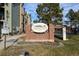 Brick entryway sign for Chestnut at 4399 at 4899 S Dudley # 1I, Littleton, CO 80123