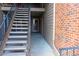Exterior view showing stairs and entrance to condo unit at 4899 S Dudley # 1I, Littleton, CO 80123
