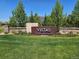 Community entrance sign 