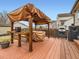 Outdoor patio featuring covered dining area with bbq at 11395 E 116Th Dr, Commerce City, CO 80640