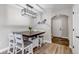 Dining room with a modern chandelier and stylish table at 35427 Welch Trl, Elizabeth, CO 80107