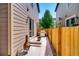 Small patio with grill and fire pit at 1567 S Dallas Cir, Denver, CO 80247