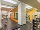 Community gym features weights and exercise equipment for residents at 444 17Th St # 701, Denver, CO 80202