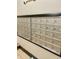 Organized mailboxes inside the building at 444 17Th St # 701, Denver, CO 80202