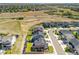 Stunning aerial of the property with beautiful landscaping and relaxing backyard patio at 1135 Basalt Ridge Loop, Castle Rock, CO 80108