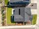 Bird's-eye view of the home showcasing a neatly manicured lawn and stylish outdoor patio furniture at 1135 Basalt Ridge Loop, Castle Rock, CO 80108