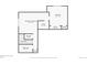 Detailed floorplan of the basement of the house showing layout of rooms at 25126 E Bayaud Pl, Aurora, CO 80018