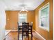 Cozy dining area with hardwood floors and natural light from windows at 4616 E Yale Ave, Denver, CO 80222