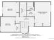Upstairs floor plan featuring three bedrooms, two bathrooms, and a hallway layout at 8795 W Cornell Ave # 1, Lakewood, CO 80227