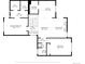 Upstairs floor plan showing primary bedroom, bath, kitchen, dining area, living room and bedroom dimensions at 12662 E Warren Dr # F, Aurora, CO 80014