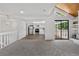 Open concept living room with a kitchen and fireplace feature at 12662 E Warren Dr # F, Aurora, CO 80014