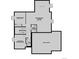 Basement floor plan with a bedroom, recreation room, unfinished storage room and bath at 24910 E 42Nd Ave, Aurora, CO 80019