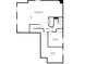 Basement floorplan featuring a recreation room, bedroom, and bathroom at 6892 Turnstone Ave, Castle Rock, CO 80104