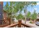 This scenic view features a quaint street with lush trees, and charming well-kept homes at 434 Kings Crown Rd, Breckenridge, CO 80424