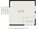 Layout of the upper level, including a bonus room above and an open area below at 8297 S Deer Creek Canyon Rd, Littleton, CO 80127