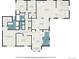 Detailed floor plan showcasing the layout of the home, including bedrooms, bathrooms, living spaces, and kitchen at 8297 S Deer Creek Canyon Rd, Littleton, CO 80127