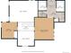 Detailed floor plan showcasing the layout of the primary bedroom and additional bedrooms at 10886 E Crestline Cir, Englewood, CO 80111