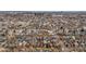 High-angle aerial view of a neighborhood near a lake, featuring a mix of houses and apartments at 460 S Sherman St, Denver, CO 80209