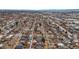 Expansive aerial view of a neighborhood featuring tree-lined streets and diverse architecture at 460 S Sherman St, Denver, CO 80209